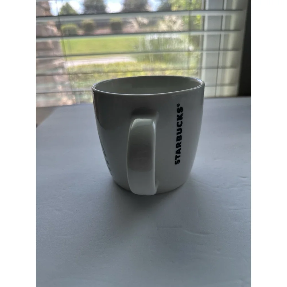 Starbucks 2017 14oz Green White Siren Logo Coffee Cup Ceramic Mug Mermaid Barrel